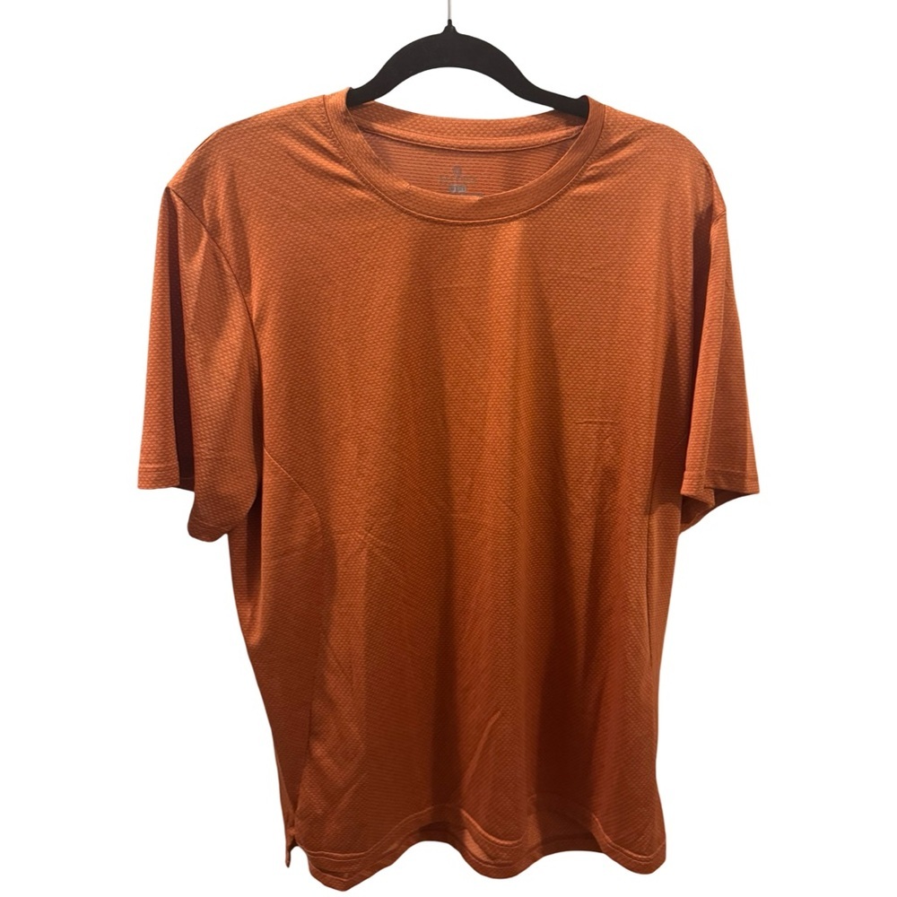 Balance Collection Active T-Shirt Men Large Orange Performance Dry-Wik Pullover